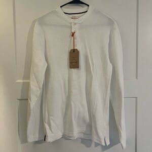 Weatherproof White Long Sleeve Henley
